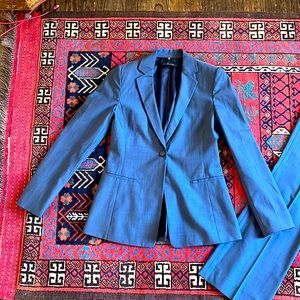 Spring/ summer light wool blazer, indigo blue